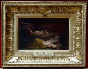 Venus et l'Amour endormis, caresses et reveilles par les Zephyrs by Pierre-Paul Prud'hon