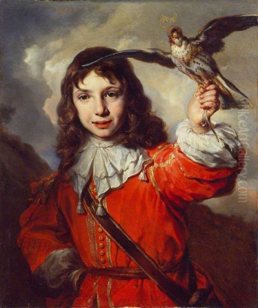 A Boy with a Falcon - view 1