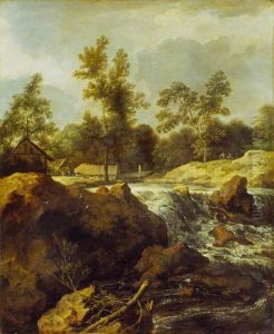 Landscape with Waterfall by Allaert van Everdingen