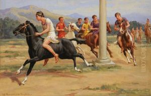 Horse Racing In Ancient Greece by William Hounsom Byles