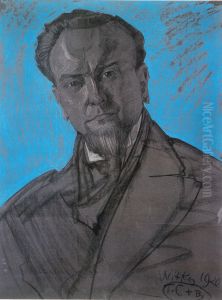 Portret Teofila Trzcinskiego (I) by Stanislaw Ignacy Witkiewicz (Witkacy)