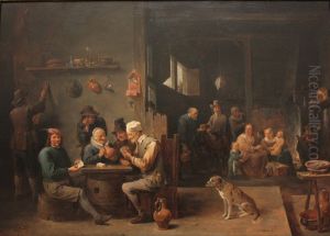 Partie de carte dans une hotellerie by David Teniers by David Teniers the Younger