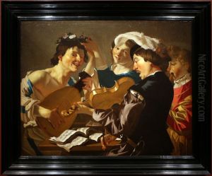 concert by Dirck Van Baburen