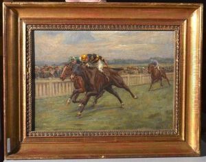 The Goodwood Cup. 1921. by William Hounsom Byles