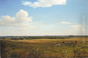 Sensommer landskab. by P. C. Skovgaard
