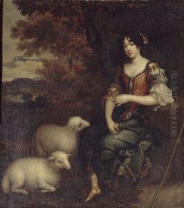 Self-portrait by Elisabeth Sophie Cheron