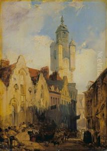 Market Day by Richard Parkes Bonington