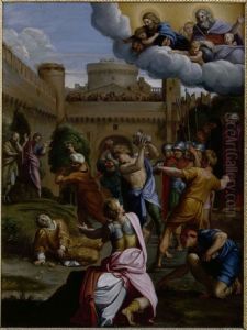 The lapidation of Saint Stephen by Domenico Zampieri (Domenichino)
