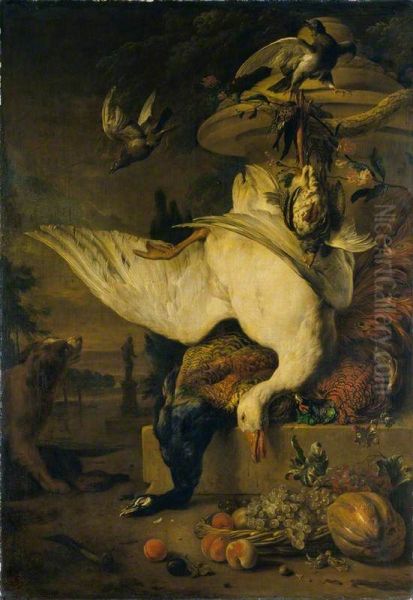 Dead Goose and Peacock - view 1