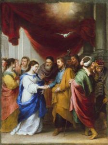 The Marriage of the Virgin by Bartolome Esteban Murillo