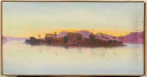 Coucher de soleil sur l'ile de Philae