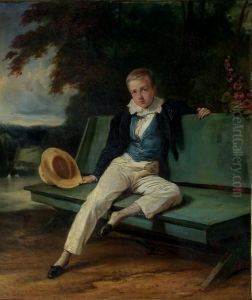 Henri, duc d'Aumale, a l'age de neuf ans by Joseph-Nicolas Robert-Fleury