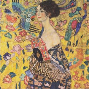 Woman with fan