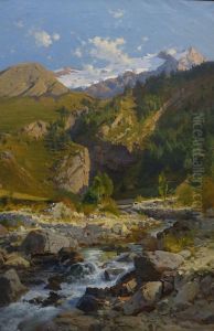 Le Torrent de Chalvachere, le glacier du Tabuchet et la Meije by Laurent Guetal