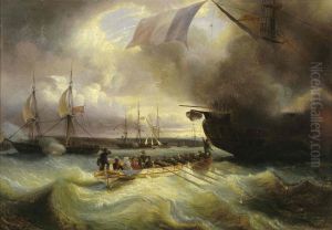 Le roi Louis-Philippe en rade de Cherbourg, 3 septembre 1833