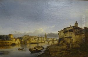 Vue de Grenoble prise de l'ancienne Porte Saint-Laurent