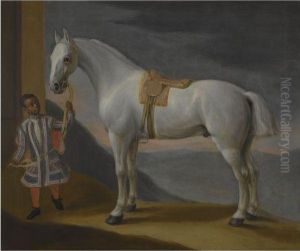'carpenter', Lord Craven's Hunter, Held By A Negro Page by Robert Byng or Bing