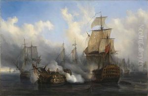Combat glorieux du vaisseau le Bucentaure contre trois vaisseaux anglais
