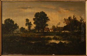 Fermes normandes by Theodore Rousseau