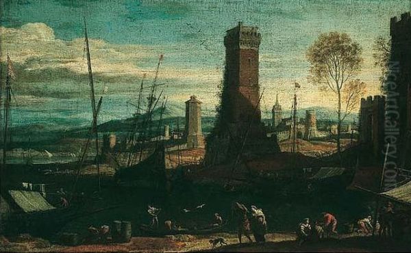 A mediterranian harbour scene - view 1