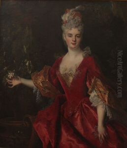 Portrait de jeune femme, dite Elisabeth de Beauharnais by Nicolas de Largilliere
