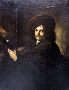 Portrait d'homme a la guitare
