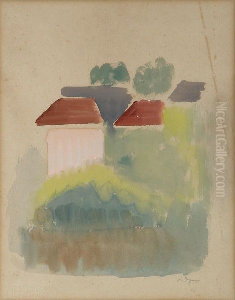 Udsigt mod huse. - view 1