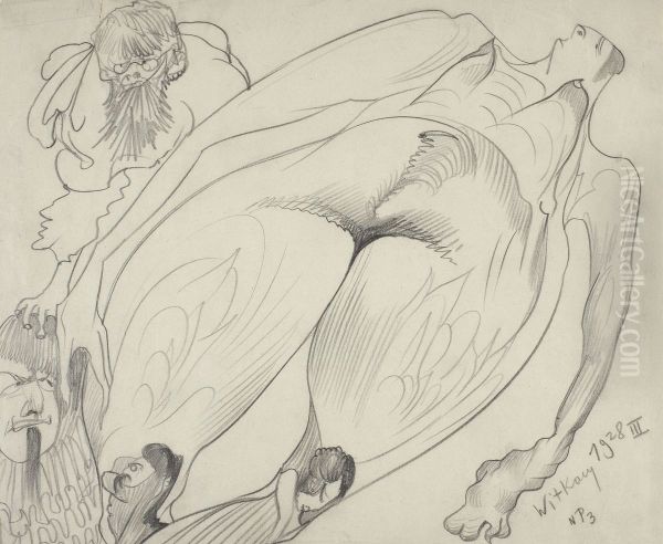 Composition with a figure lying down - view 1