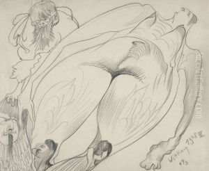 Composition with a figure lying down