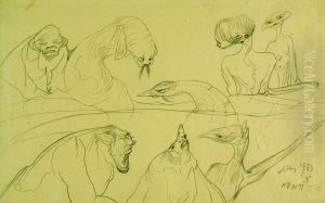 Symbolic composition by Stanislaw Ignacy Witkiewicz (Witkacy)