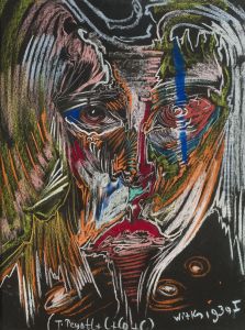Portrait of Edwarda Szmuglarowska, splinter in the eye by Stanislaw Ignacy Witkiewicz (Witkacy)