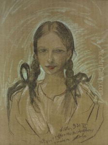 Portret dziewczynki - Jadwiga Pilsudska Portret dziewczynki - Jadwiga Pilsudska