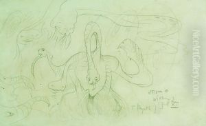 Peyote drawing by Stanislaw Ignacy Witkiewicz (Witkacy)