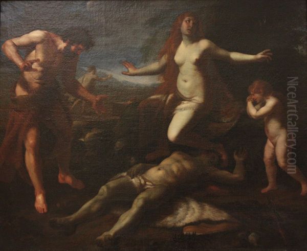 Adam et Eve pleurant la mort d'Abel - view 1