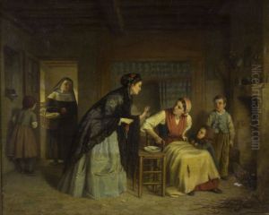 Visiting the Poor. by Paul Seignac