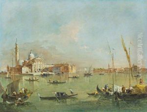 San Giorgio Maggiore with the Giudecca and the Zitelle by Francesco Guardi