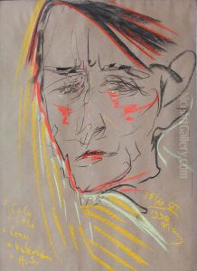 Autoportret w towarzystwie H. S by Stanislaw Ignacy Witkiewicz (Witkacy)