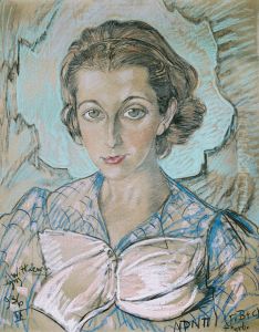 Portret Irminy Zborowskiej by Stanislaw Ignacy Witkiewicz (Witkacy)