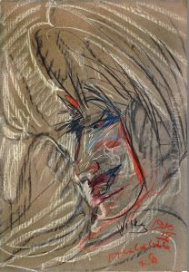 Portret Janiny Turowskiej-Leszczynskiej by Stanislaw Ignacy Witkiewicz (Witkacy)