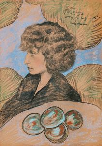 Portrait of Nena Stachurska by Stanislaw Ignacy Witkiewicz (Witkacy)
