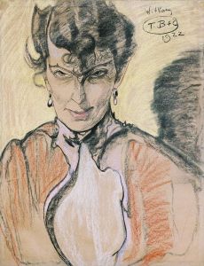 Portret kobiety by Stanislaw Ignacy Witkiewicz (Witkacy)