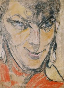 Portret kobiety by Stanislaw Ignacy Witkiewicz (Witkacy)
