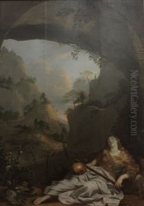 Marie-Madeleine a la grotte de la sainte-Beaume by Charles Le Brun