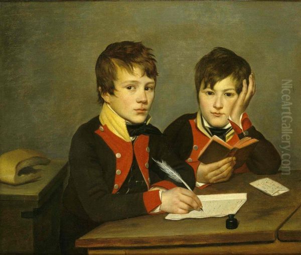 Portrait de Theodore et Edouard Ducos enfants - view 1
