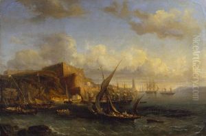 Vue du fort de Mers El-Kebir by Pierre-Emile Berthelemy