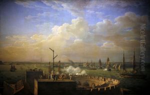 La rade de Cherbourg by Louis-Philippe Crepin