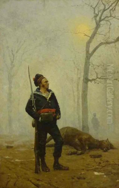 Fusilier en faction, 1871 - view 1