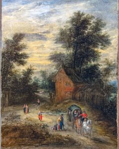 Landscape with charactersFrancais:Paysage avec personnagesItaliano:Paesaggio con personaggi by Jan Brughel
