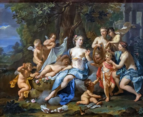 The love asleep near VenusFrancais:L'amour endormi aupres de VenusItaliano:L'amore addormentato vicino a Venere - view 1