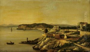 Vue du port de Nice by Cesar Mascarelli